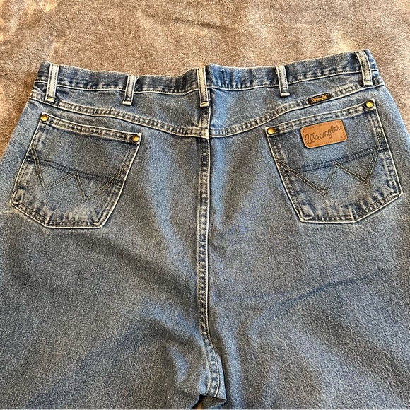 Wrangler Jeans Mens 42x36 Blue Cowboy Cut Denim George Strait Western 31MGSHD - Picture 6 of 11